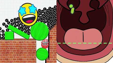 Hide Ball: Brain Teaser Games vs Help Me: Tricky Puzzle - Satisfying ASMR Gameplay All Levels