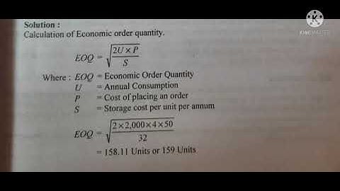 Sol Assignment Answer cost Accounting|| B.com prog 4th sem Assignment Answer||question no.1(d)