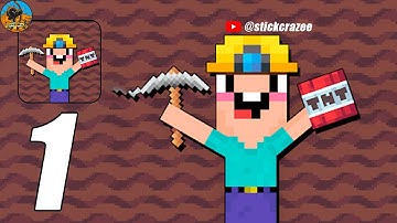 Noob Miner : Escape from Prison - Gameplay Walkthrough Part 1 (IOS,Android) | Stick Crazee
