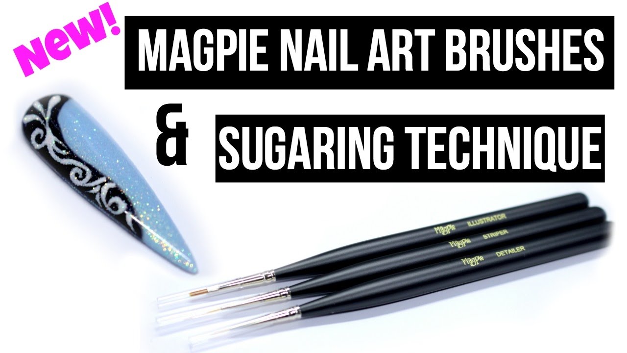 🎨 *NEW* MAGPIE NAIL ART BRUSHES EMBOSSED SUGAR SCROLL NAIL ART YouTube