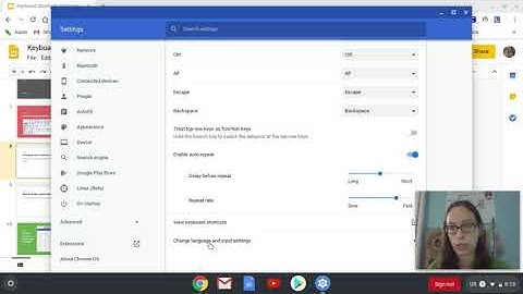 Keyboard Shortcuts and Language Settings for Chromebook