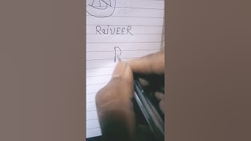Rajveer name into Brand Logo