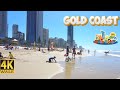 Walk along Surfers Paradise Beach - Gold Coast Australia 🇦🇺 4K Walk