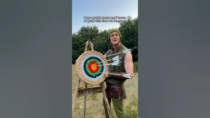 Longbow Accuracy 🏹 #bowandarrow #archery #longbow #robinhood #medieval