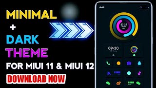 New Minimal + Dark theme for Miui 11 & Miui 12|One of the best minimal Dark theme for redmi.