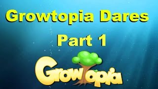 Growtopia Dares Part 1: Recycling a World Lock,Going on a date with a mod, Robbing the Bank,etc.