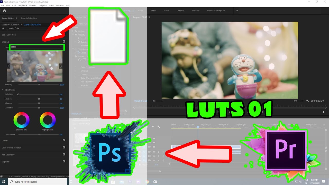 Adobe Premiere ka luts Kaise Banaye Photoshop Me - Get Pro Film Look