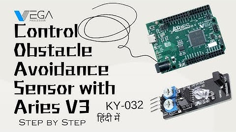 Control IR Obstacle Avoidance Sensor Module with Aries V3 | #ky032 #irobstacleavoidancesensor #aries