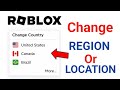How to Change REGION in Roblox [2025]| How to Change Account Location on Roblox