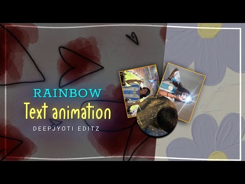 Rainbow text animation tutorial 2026 || Alight motion tutorial