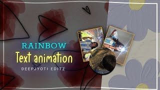 Rainbow text animation tutorial 2026 || Alight motion tutorial