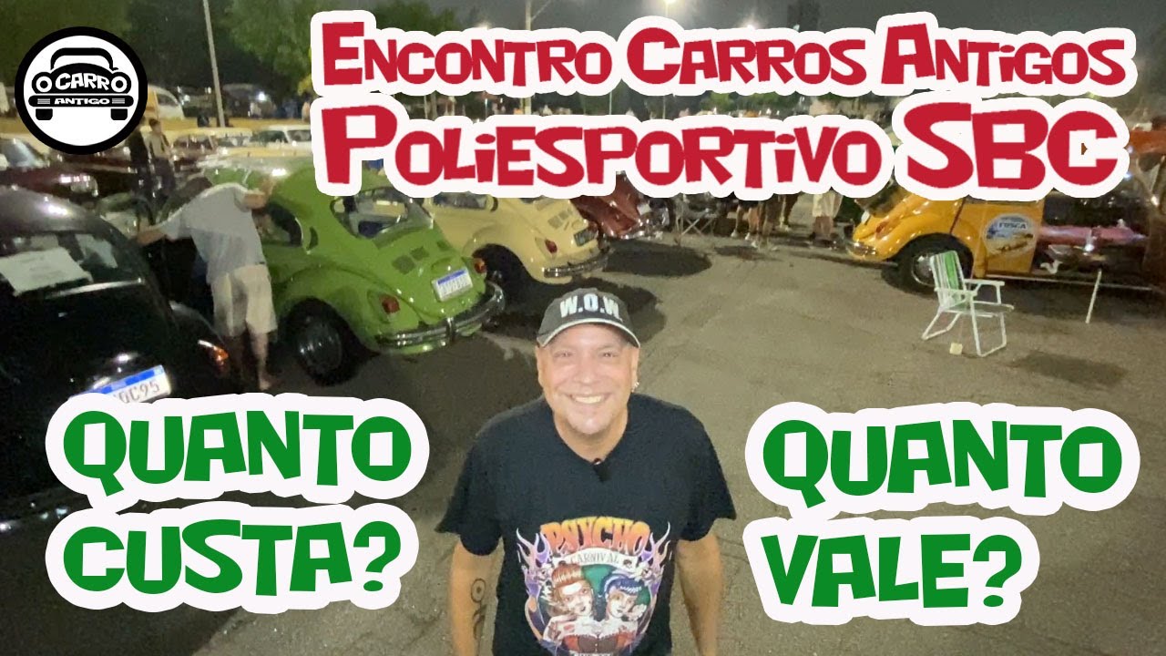 Carros Antigos à Venda no Encontro de Carros Antigos – Poliesportivo SBC 22/02/2024 – #quintasnopoli