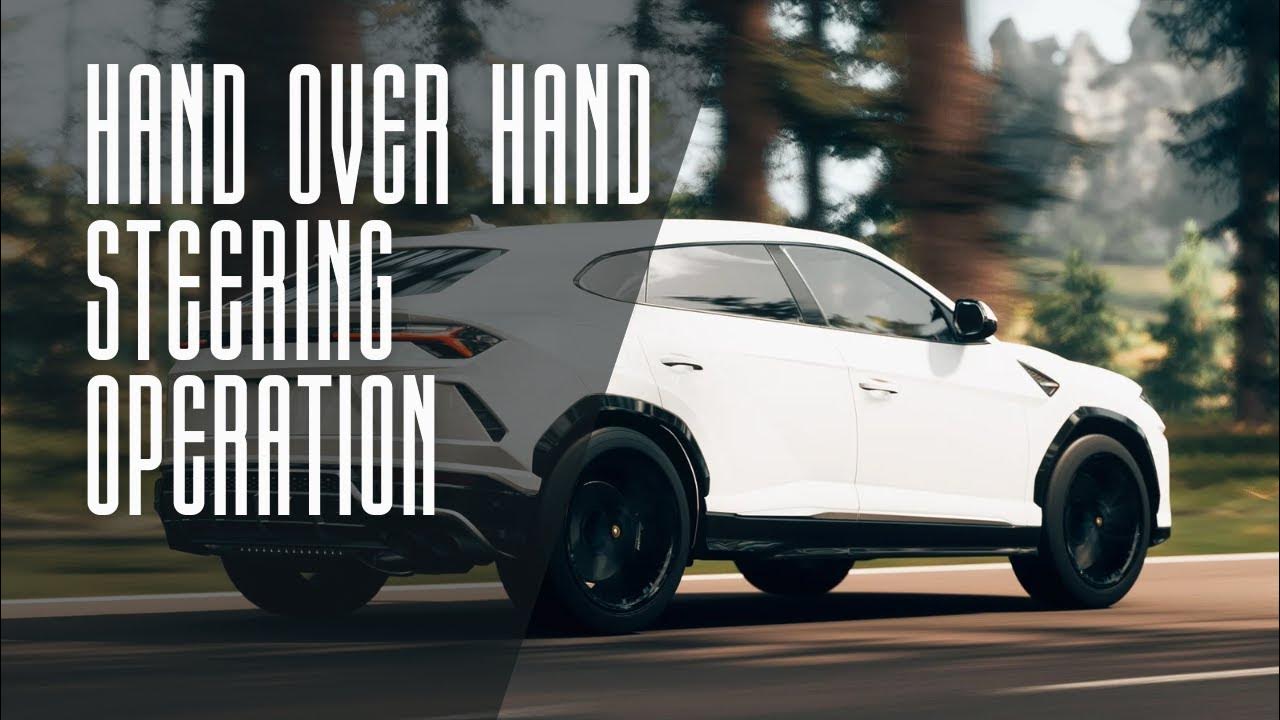 Hand over hand steering demonstration YouTube