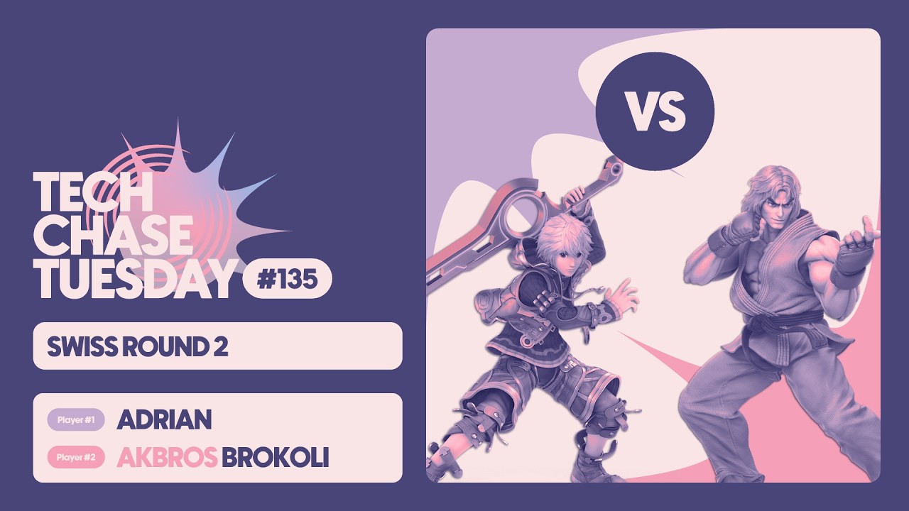 adrian (Shulk) vs Akbros | Brokoli (Ryu) | Swiss Round 2 | Tech Chase Tuesday 135