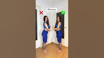 How to do a Shimmy - Correct vs. Wrong - Belly Dance Tutorial| #shorts #dance #bellydance