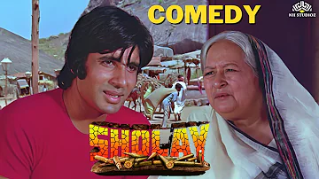 अब का बताये मौसी रोज रोज तो आदमी जीत नहीं सकता ना - अमिताभ,धर्मेंद्र | Sholay