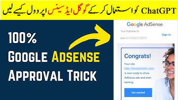 Google Adsense Approval With ChatGPT In 2023 | 100% Google Adsense Approval Trick