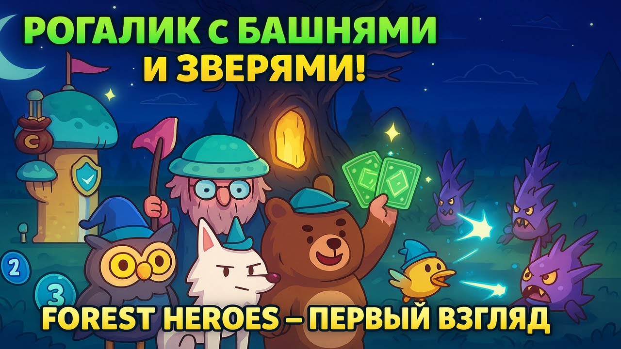 Первый взгляд на Forest Heroes — защищаем дерево от монстров!