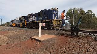 8254 & 48130 at Condobolin NSW (video-3).  Wed 23rd Dec 2020