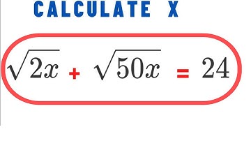 A Nice Radical Equation 🔥• x=? Math Olympiad | what is the value of x | college math