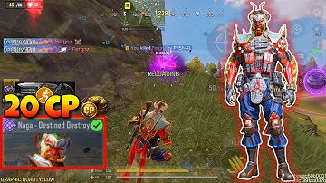 I Got This Skin For 20 CP!!😍|*NEW* NAGA-DESTINED DESTROYER in Solo vs Squad COD MOBILE