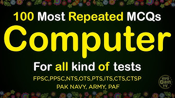 Top 100 Most Repeated Computer Science Mcqs | Computer Fundamental MCQ | FPSC PPSC NTS PTS OTS PAF
