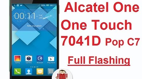 Unbrick and Flash Alcatel One Touch 7041D Pop C7 With Original Firmware