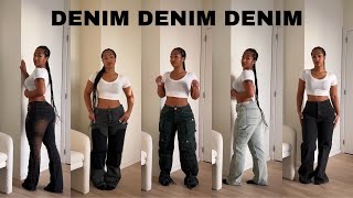 CURVY GIRL FRIENDLY JEANS | BAGGY, CARGO AND FLARED JEANS ft FashionNova by Silvia 51,350 views 4 months ago 12 minutes, 7 seconds