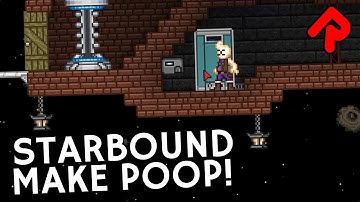 Press Crouch to Poop with Starbound MAKE Poop mod!