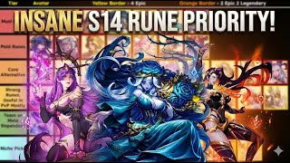 Stop Wasting Resources! S14 Rune Priority Tier List | Omniheroes S14