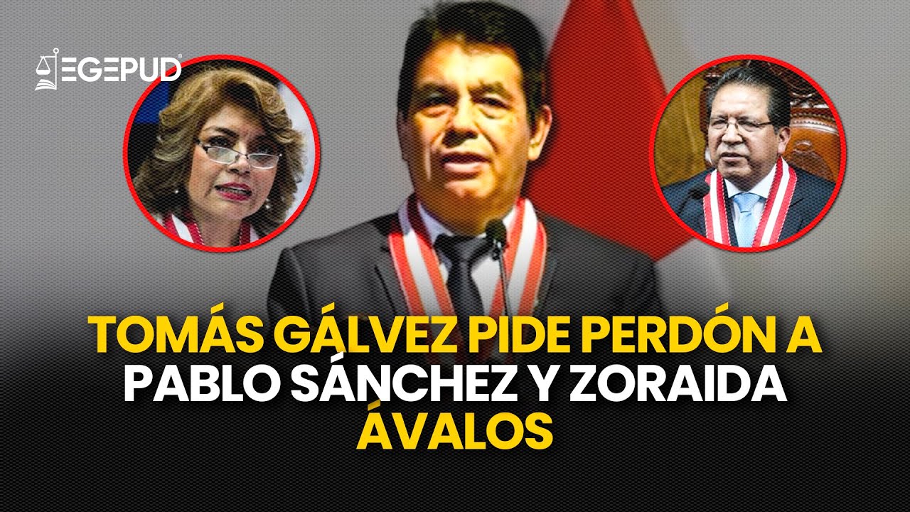 Tomás Gálvez pide perdón a Pablo Sánchez y Zoraida Ávalos