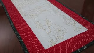 Caminho de Mesa de Natal com Linha Metalizada