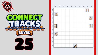 Connect Tracks Logic Puzzle Level 25 Game Walkthrough Update