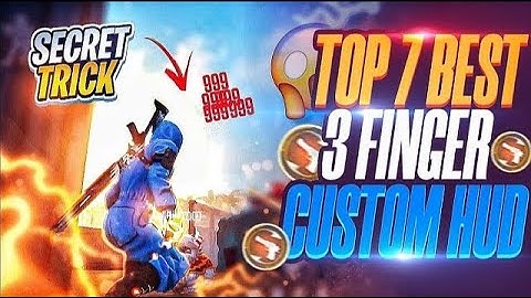 TOP 7 BEST 3 FINGER CUSTOM HUD CODE FREE FIRE (FASTEST MOVEMENT +HEADSHOT ) 🤯 BEST CUSTOM HUD IN FF