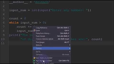 How to find number of digits in a given number in Python || programminginpython.com