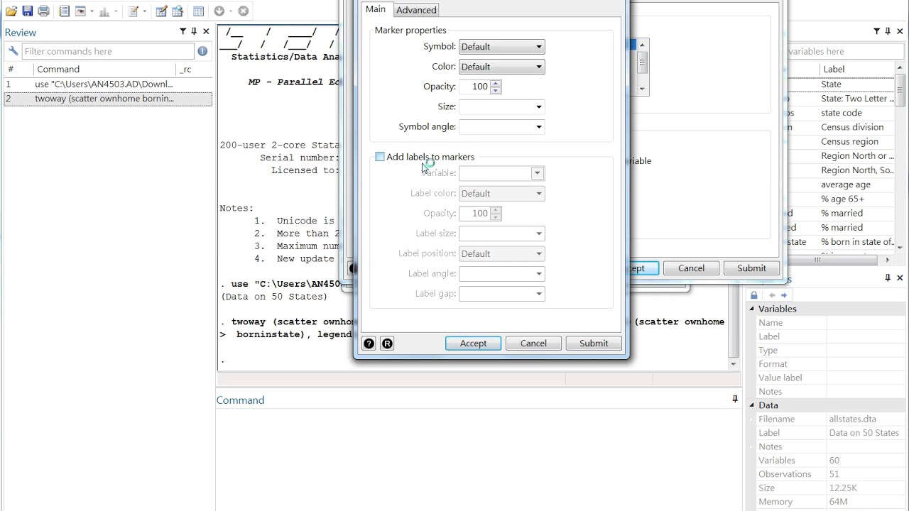 Twoway scatter use if function - YouTube
