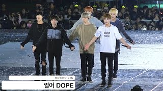 방탄소년단 BTS 쩔어 DOPE 4K 직캠 161001 락뮤직 Resimi