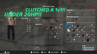 Clutched a 1v1 on official rust server... sum how