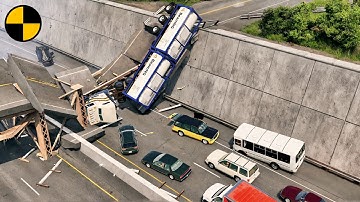 Most Epic Bridge Accidents Compilation #1 😱 BeamNG.Drive