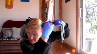 Rainbow hair Dying