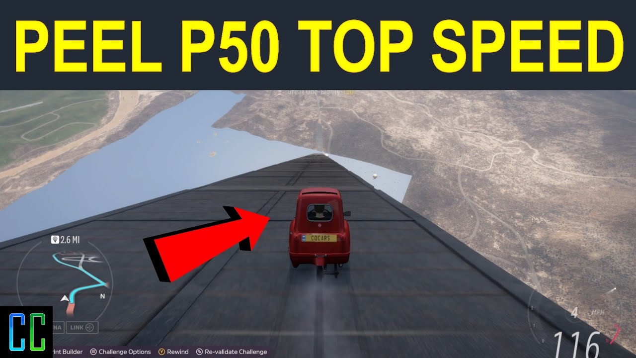 Forza Horizon 5 Peel P50 "True" Top Speed YouTube