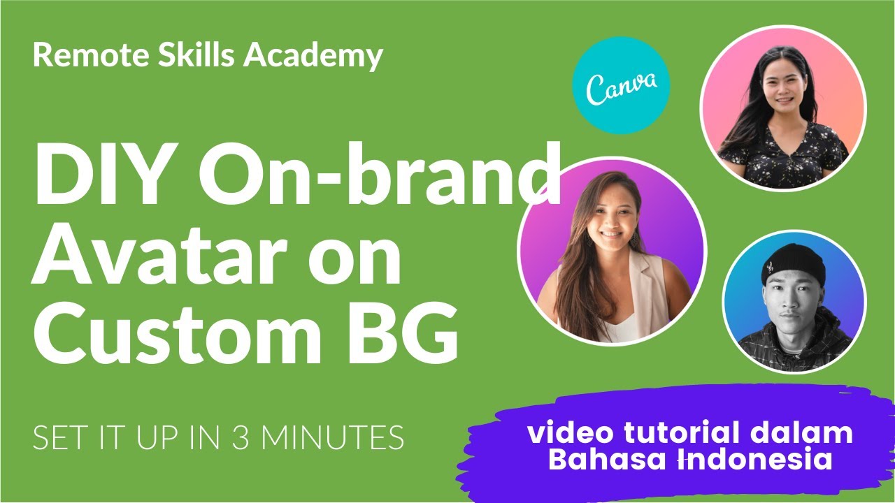 Easy Modern Round On-brand Profile Picture Avatar with Canva - YouTube