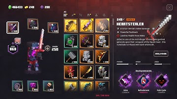 Minecraft Dungeons Echo Pain Heartstealer Build Apoc+25 Fiery Forge 2 Banners No Gilded Items