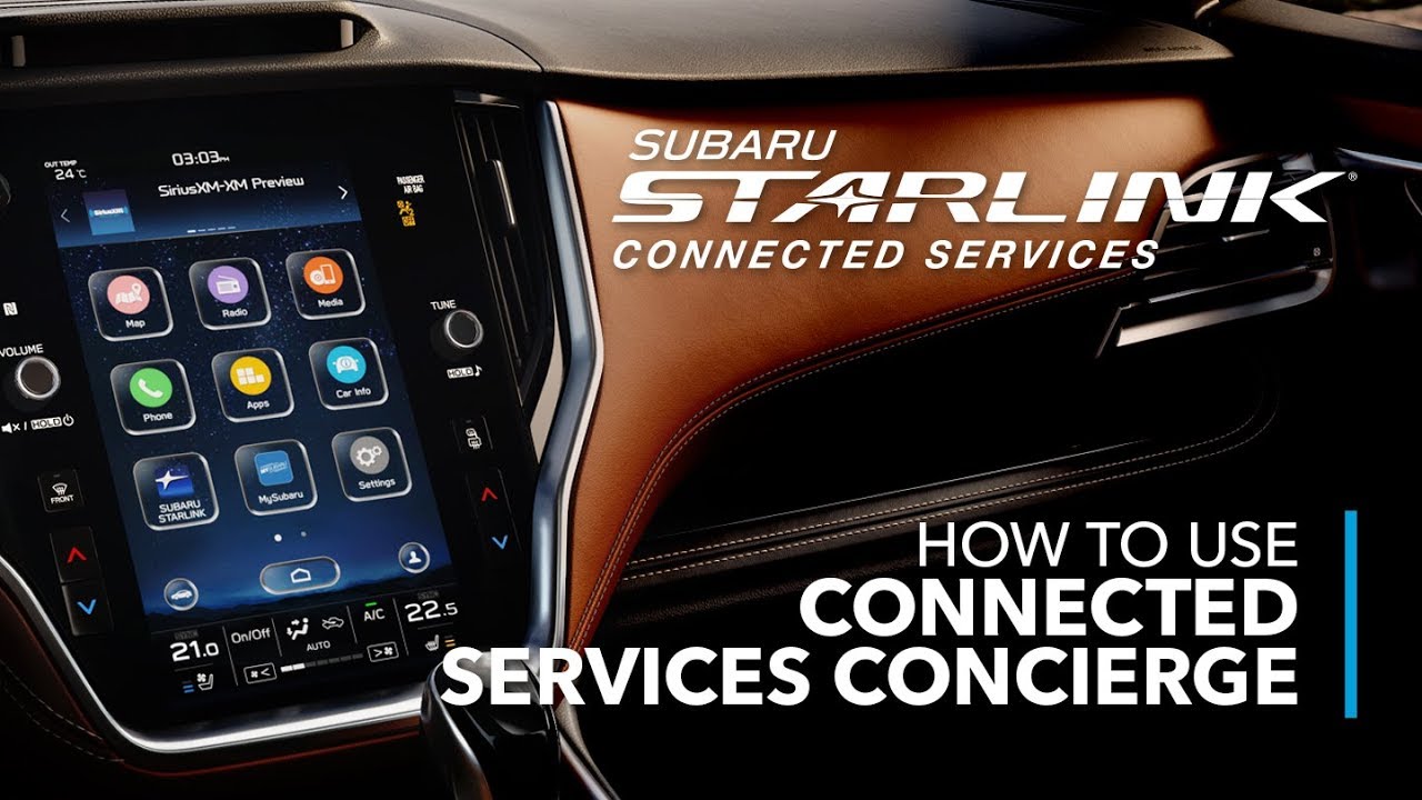 SUBARU STARLINK Connected Services How to Use Concierge YouTube