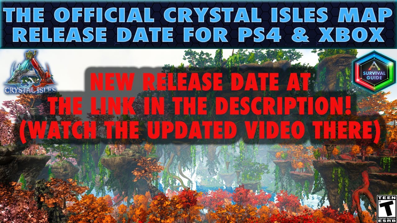 The Official Release Date For The Crystal Isles Map Ps4 And Xbox One Updated Console Launch Date Youtube
