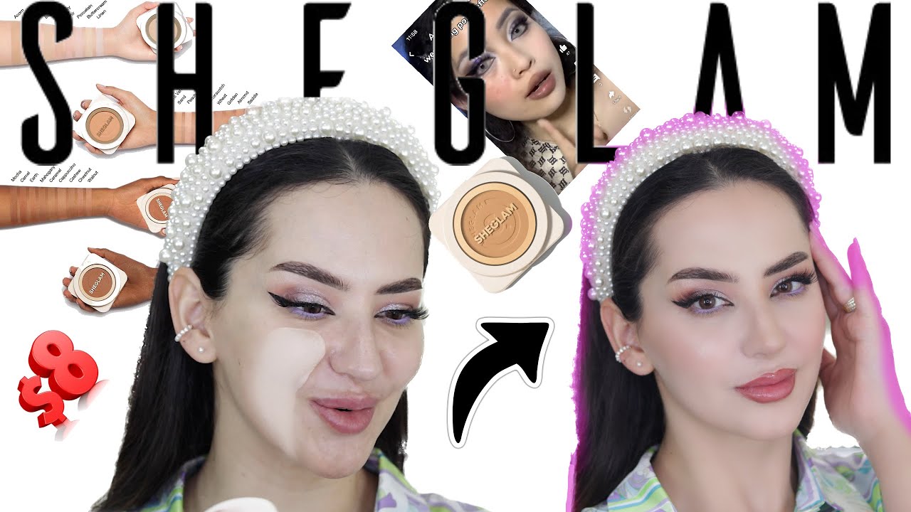 اسرع مكياج صباحي للدوام بمنتج واحد فقط 😍SHEGLAM SKIN FOCUS HIGH COVERAGE POWDER FOUNDATION