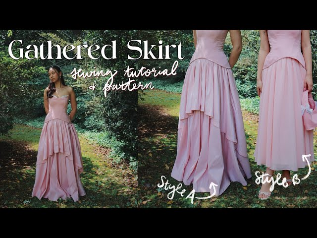 Gathered Princess Skirt Tutorial & Sewing PATTERN // The perfect