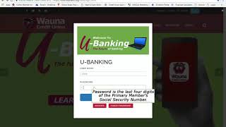 U-Banking 1st Time Login
