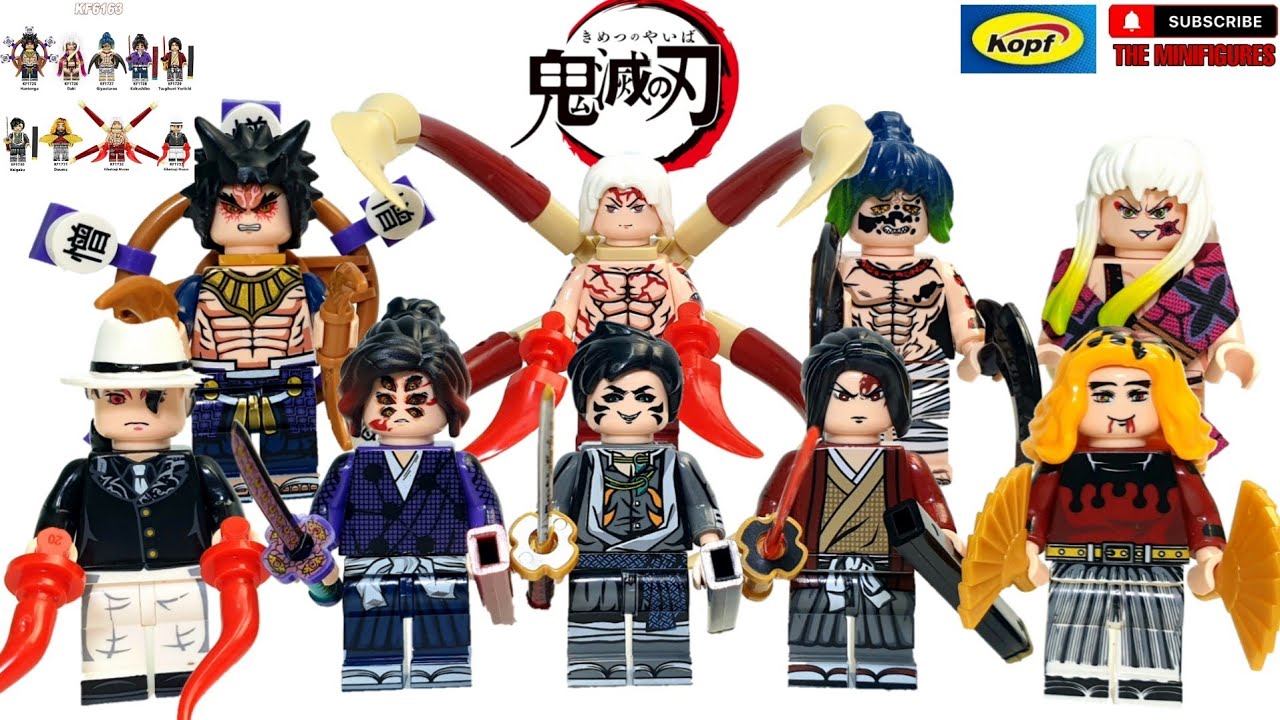 Lego Upper Rank Demon Slayer Minifigures Unofficial By KOPF BLOCK FIGURE  KF6163, Muzan