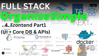 4 - Organize Simple | Frontend Part1 | NextJS | NestJS | Postgres | Prisma | LangChain | S3 | React